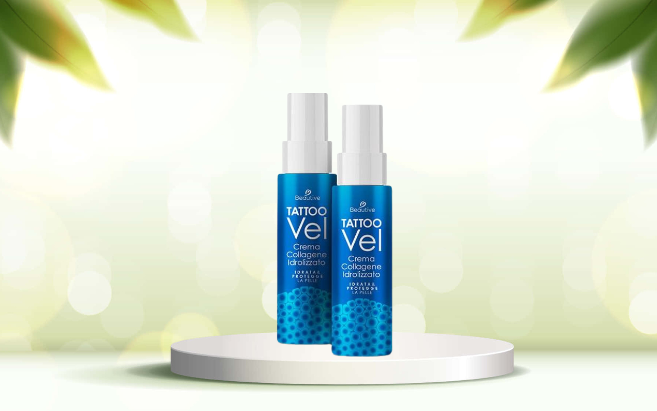 Scopri TattooVel: la crema aftercare tatuaggi con collagene che protegge e nutre