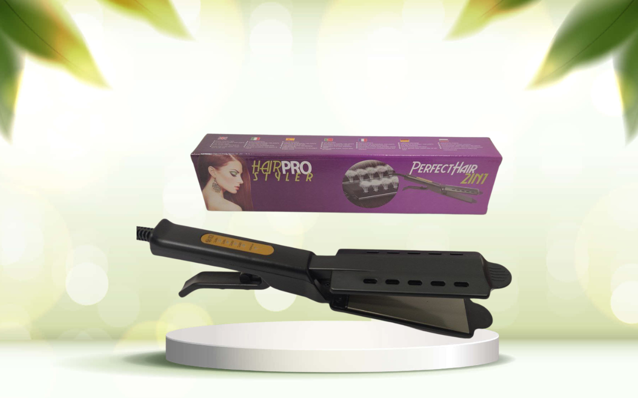 Scopri la piastra 2 in 1 Hair Pro Style: asciuga e stira i capelli in un attimo